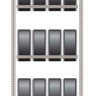 Стеллаж для колёс MS Pro Profi 200/150x60/03